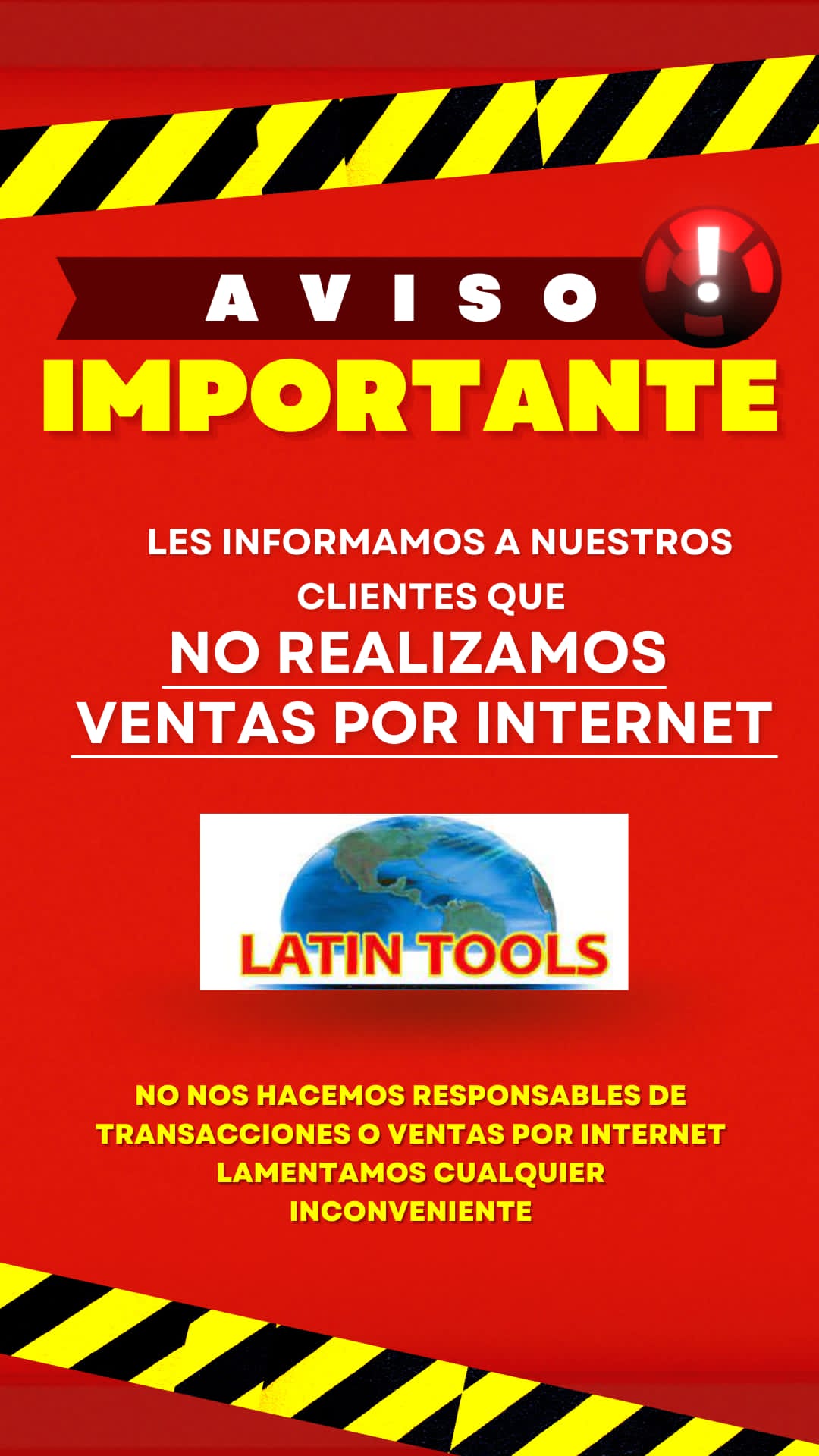 Aviso Importante Latin Tools